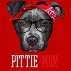 Men's Design By Humans Mother's Day Pittie Mom Pitbull Dog Lovers By dandingroz T-Shirt - 2 of 2