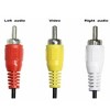 Sanoxy 3 RCA Male Jack To 6 RCA Female Splitter Audio Video AV TV DVD Adapter Cable - 3 of 4