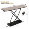 Bekrvio Industrial Console Table 47.4" Rustic Entryway Table with Black Metal Frame - 2 of 4