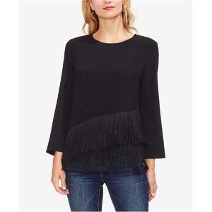 Vince Camuto Womens Tiered Fringe Pullover Blouse - 1 of 1