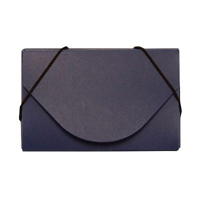 JAM Paper Plastic Business Card Holder Case Navy Blue Solid Sold Individually 291618968