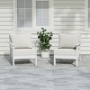 WestinTrends Avalon Outdoor Patio HDPE Loveseat Sofa with Patio Cushions - 2 of 4