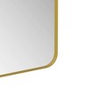 Wall Mounted Black Rectangular Mirror Metal Framed Mirror - 4 of 4