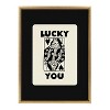 Kate & Laurel All Things Decor 18"x24" Lucky You Framed Canvas by Honey Island Studio Bright Gold - 2 of 4