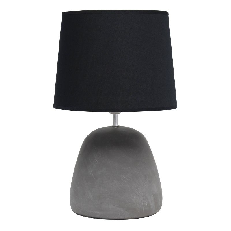 Round Concrete Table Lamp with Shade - Simple Designs, 1 of 9