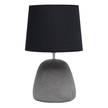 Round Concrete Table Lamp with Shade - Simple Designs