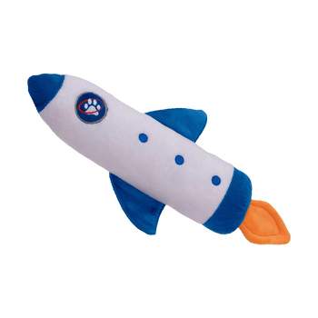 Furhaven Plush Catnip Kicker Cat Toy, Refillable - Rocket