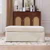 Hrinhom 46"W Chenille Upholstered Storage Ottoman,Dressing Shoe Bench - 2 of 4