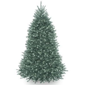 6.5' Prelit Hinged Dunhill Blue Fir Artificial Christmas Tree Clear Lights - National Tree Company - 1 of 4