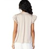 Women's Eliza Flutter Sleeveless Blouse - current air - 2 of 4