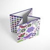 Bacati - Botanical Purple Storage Box Small - 2 of 4