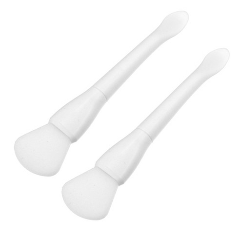 Unique Bargains Silicone Soft Mask Brushes : 2 Applicator Pcs Face Brushes Face Target Silicone Mask Brushes