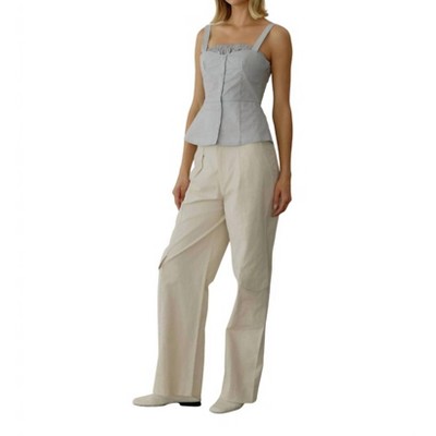 Women's Poplin Bustier Square Neck Top - all : row