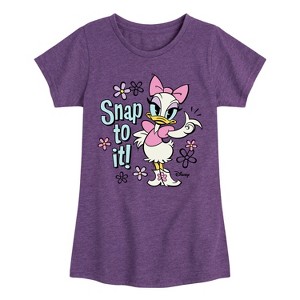 Girls' - Disney - Daisy Duck Fitted Short Sleeve Graphic T-Shirt - 1 of 4