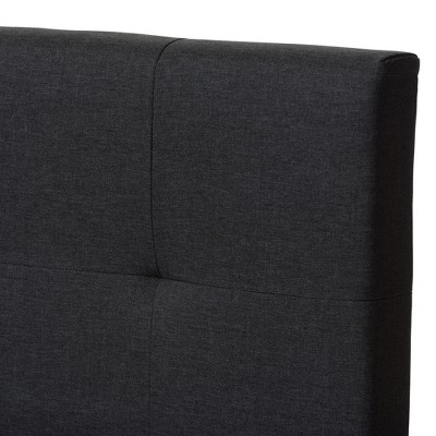 Brookfield Twin Charcoal Gray Tufted Upholstered Bed