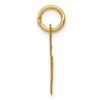Black Bow Jewelry 14k Yellow Gold Ella Collection Small Fancy Script Initial Pendant A-W - 2 of 4