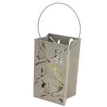 Melrose 9" Battery Operated LED Flameless Candle Outdoor Lawn Stake Luminary with Butterfly Motif