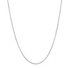 Black Bow Jewelry 0.6mm, 14k White Gold, Round Snake Chain Necklace - 3 of 4