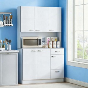 KIGFTSOD Tall Kitchen Pantry Cabinet with Microwave Stand, 6 - Door Modern Hutch with Countertop, Storage Drawer & 3 Adjustable Shelves - 1 of 4