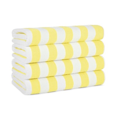 Arkwright Oversized California Beach Towels - (Pack of 4) Absorbent, Quick Drying, Ringspun Cotton Pool Towel, 30 x 70 in