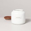 37oz Stoneware Coffee Canister With Wood Lid & Scoop Cream/brown - Hearth &  Hand™ With Magnolia : Target