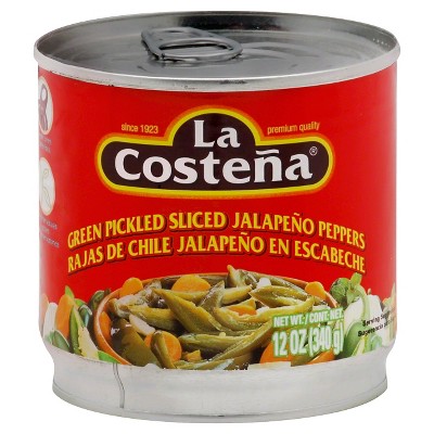 La Costena Green Pickled Jalapeno Peppers, 26 Oz