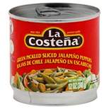 La Costena Green Pickled Sliced Jalapeno Peppers - 12oz