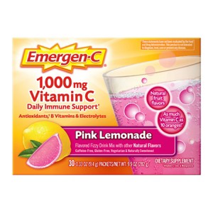 Emergen-C Vitamin C Drink Mix - Pink Lemonade - 0.33oz/30pk - 1 of 4