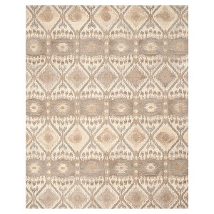 Natural/Multicolor Abstract Tufted Area Rug - (10