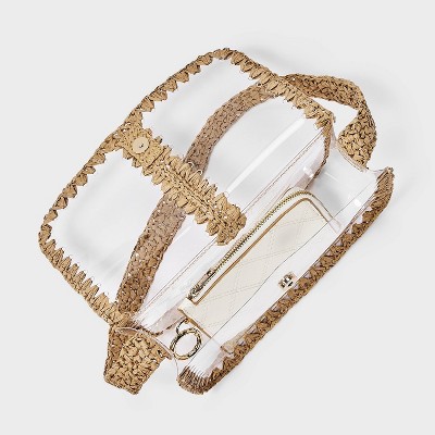 Сумки A New Day Shoulder Bag with Straw Detail - A New Day™ Clear — фото 4