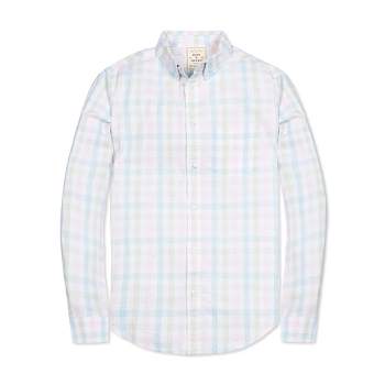 Hope & Henry Men's Organic Long Sleeve Seersucker Button Down Shirt