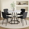 5 Piece Dining Table Set for 4, Modern Dining Set with 4 Upholstered Dining Chairs, Table and Chair Set - ModernLuxe - 2 of 4