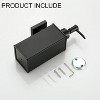 LunaLulinlk Refillable Wall Mounted, Metal Rustproof Black Hand Soap Dispenser for Bathroom Kitchen Home Hotel Bath 240 ML - 3 of 4