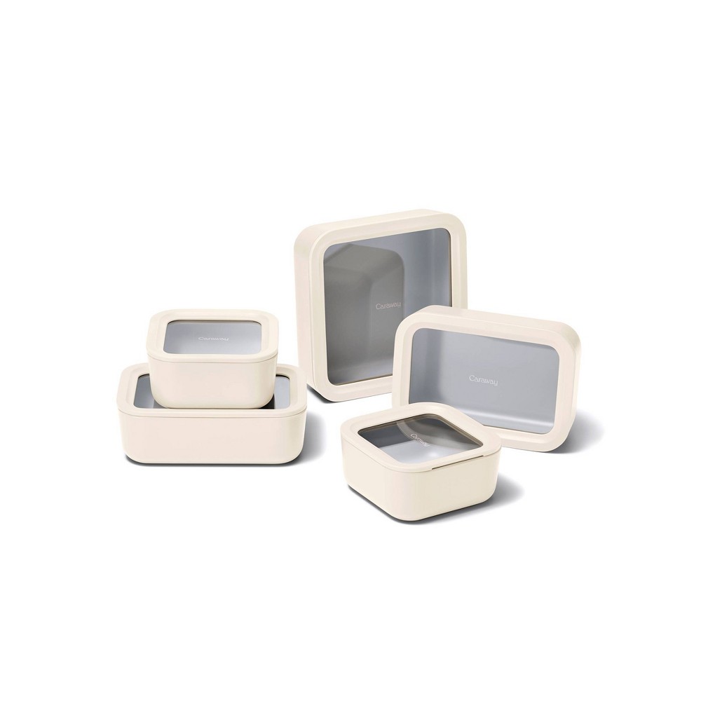 Caraway Home 13pc Ceramic Food Storage Set Cream