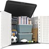 Syemin Storage Shed, Waterproof Storage Shed for Cleaning Tools and Garden Accessories, White, 50"*29"*41" - 3 of 4
