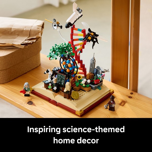 Set de construcción LEGO Ideas La evolución de STEM con minifiguras de científico 21355 6