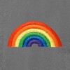 Dalix Rainbow Embroidered Fleece Cropped Hoodie Cold Fall Winter Women - 2 of 4