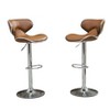 NicBex Dining Chairs Set of 2 Stool Upholstered Chair Airlift Adjustable Swivel Barstool with Chrome Base for Kitchen, Home Bar - 2 of 4