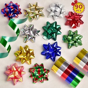 Presence 90 PCS Christmas Gift Bow - 1 of 4
