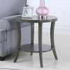 Okak Elegent Round Side Table with Arched Legs, End Table with Storage Shelf and Thick Tabletop, Small Table for Living Room, Bedroom - 2 of 4