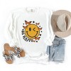 Simply Sage Market S.W.Smiley Be Happy Butterflies Garment Dyed Sweatshirt - 3 of 4