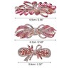 Unique Bargains Women's Sparkly Rhinestones Hair Clips Hair Barrettes Hairpin 3 Pcs - 4 of 4