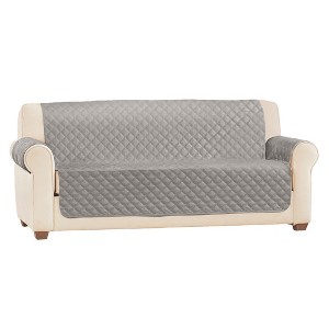 Collections Etc Soft Velvet Waterproof Quilted Furniture Cover - 1 of 3