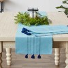 DII Ribbed Stripe Placemat Set 6 Piece, Thera Blue Stripe, 13x19" - 3 of 4