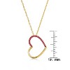 Guili 14K Gold or Rose Gold Plated Necklace with Cubic Zirconia Heart Pendant – A Timeless & Elegant Piece for Everyday Wear & Special Occasions. - 3 of 3
