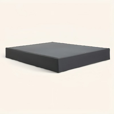 Purple Flat Foundation Low Profile 5" Bed Base with Steel Frame, 2000 lbs Weight Capacity and 14 Slats & Zip-On Cover,Gray