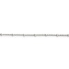 Black Bow Jewelry 1.25mm Sterling Silver, Beaded Box Chain Necklace - 3 of 4