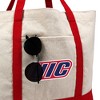 University Of Illinois Primary Logo Canvas Tote Bag With External Pocket, Reusable Shoulder Bag for Shopping, School, Beach - 2 of 4