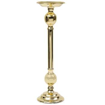 Classic Touch Traditional Gold Brass Candle Holder