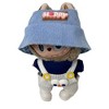 Labubu Happy Day Outfit Set – Overalls, Shirt, Hat & Shoes for 17.5cm Labubu Doll - 2 of 4